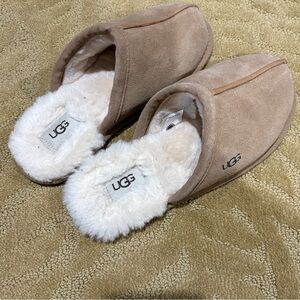UGG Cream Slippers with Plush Lining